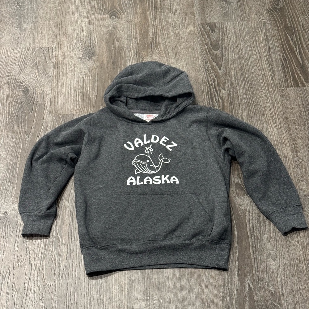Vintage  Alaska Whale Graphic Hoodie